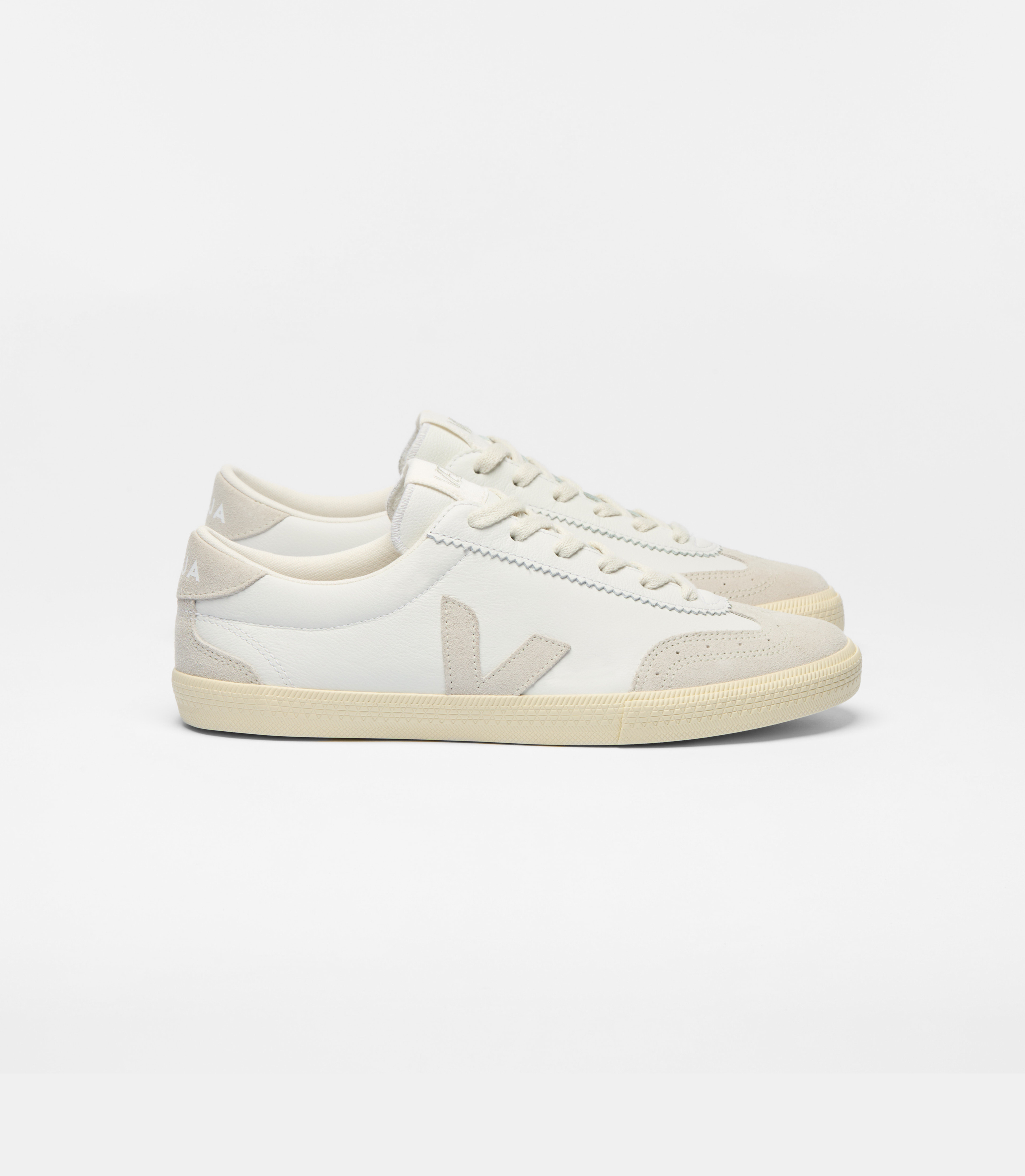 VOLLEY LEATHER WHITE NATURAL