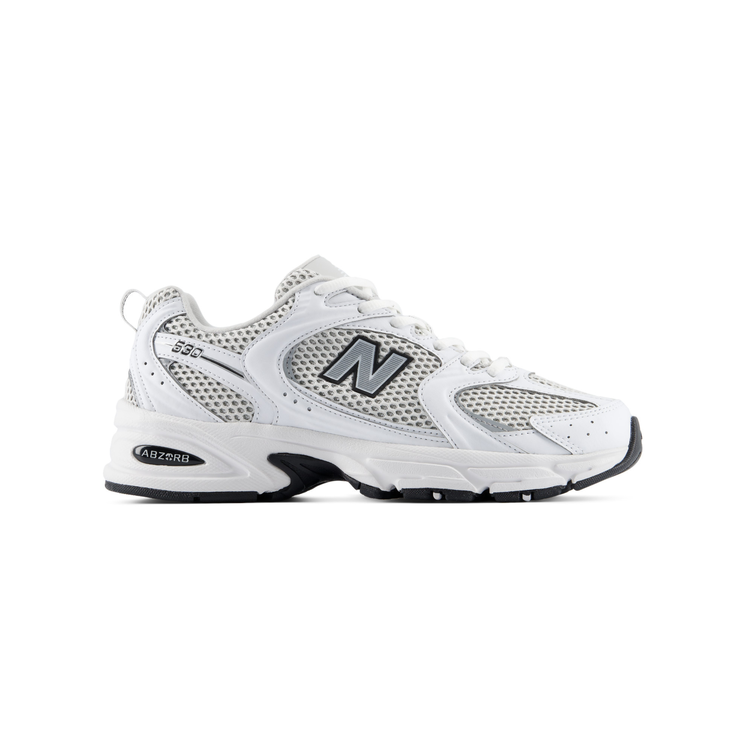 NEW BALANCE 530 WHITE SILVER METALLIC BLACK