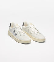 V-90 LEATHER WHITE SILVER BLACK