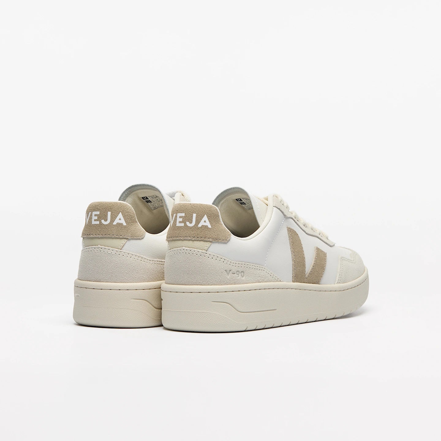 V-90 LEATHER WHITE TAUPE