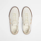 VOLLEY LEATHER WHITE PLATINE BARK